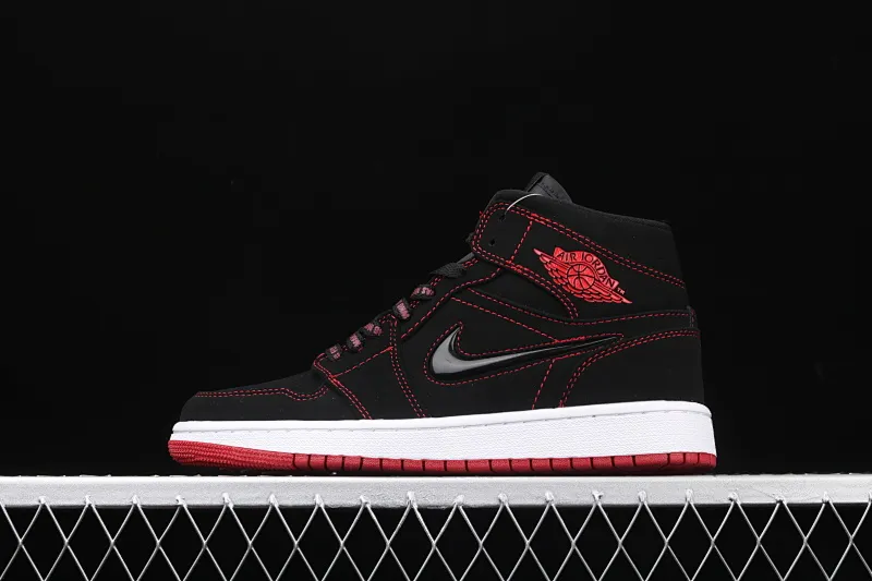 All categories Air Jordan Jordan series basketball shoes Air Jordan 1 Mid Air Jordan 1'07 Mid Fearless AJ1 Joe 1 Dark Night Red Suede Red CK5665-062